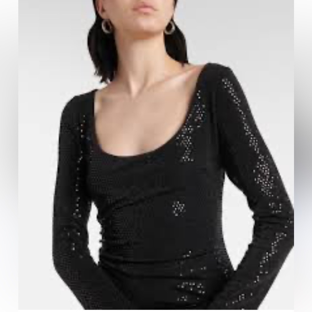 NWT Velvet Sequin Bodycon Dress Small Black Sequin NWT LBD